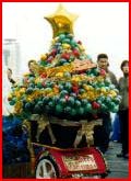 バルーン　クリスマスツリーカート　モザイク
